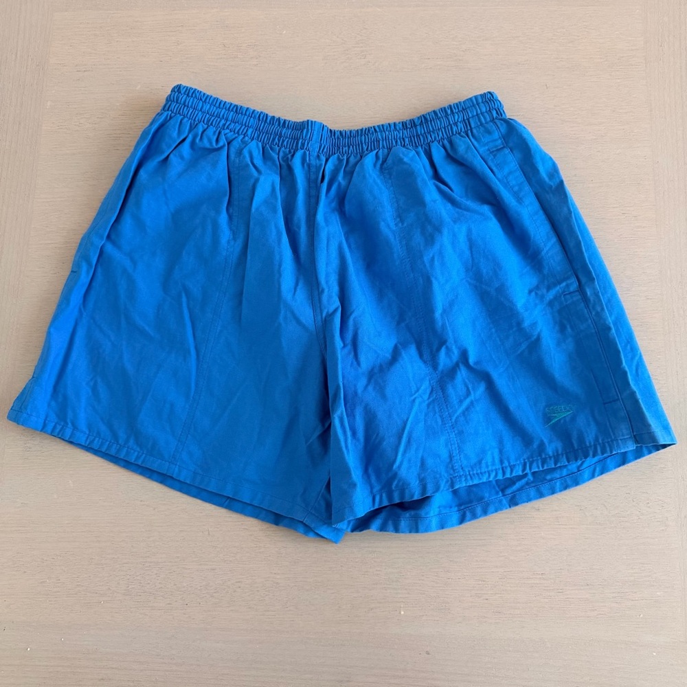 Speedo Bright Blue Men's Swim Trunks with Elastic Waist